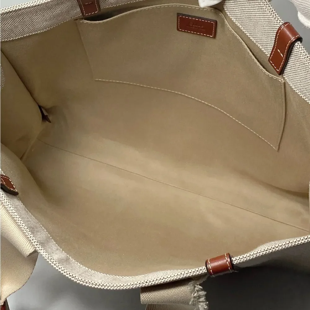 Chloe Large Woody Canvas Tote